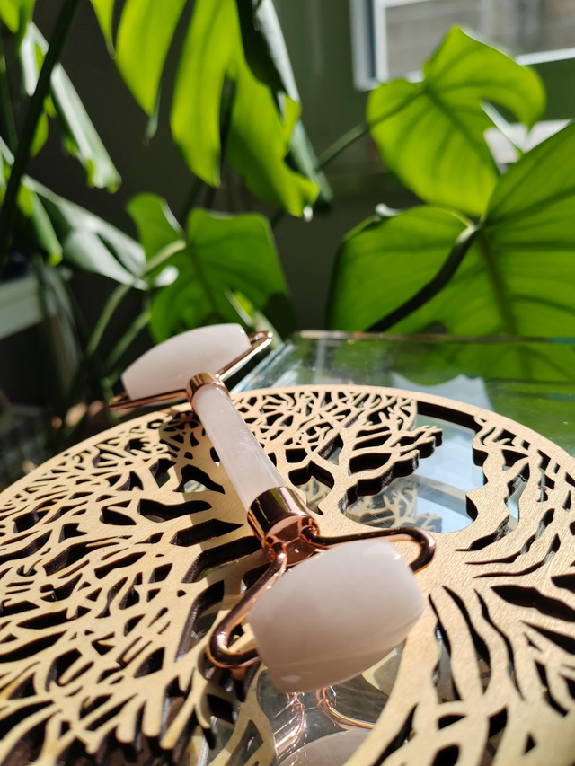 rouleau de massage Quartz Rose 