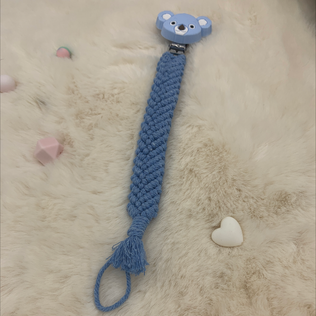 Attache tétine koala bleu 