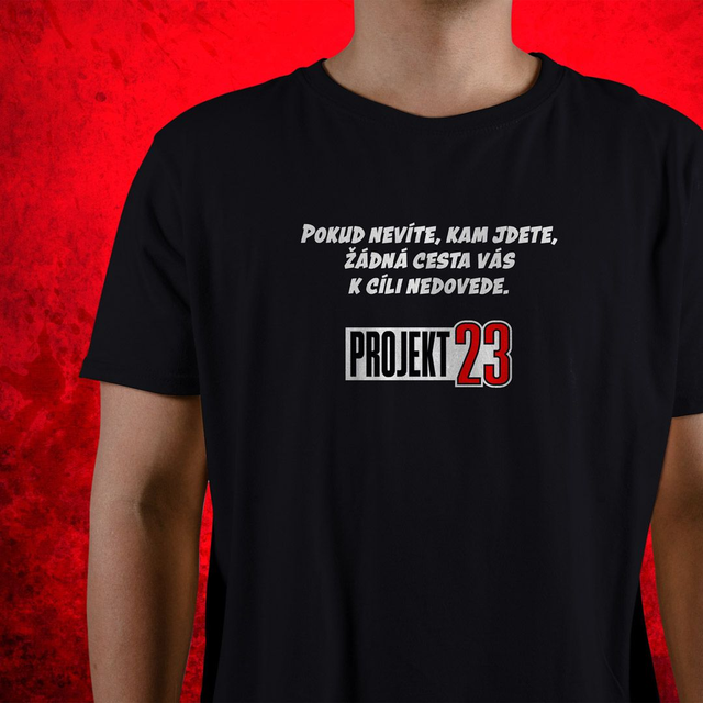 "Pokud nevíte, kam..." Pánské tričko