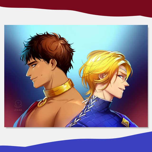 Print Damen i Laurent