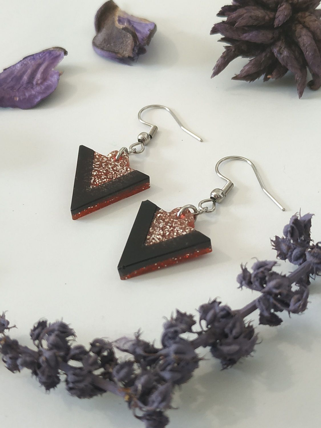 Boucles d'oreilles triangle chic