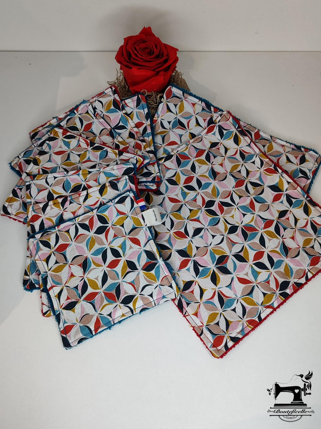 Coffret en Bambou &quot;FLOUD&quot; Rouge et Bleu