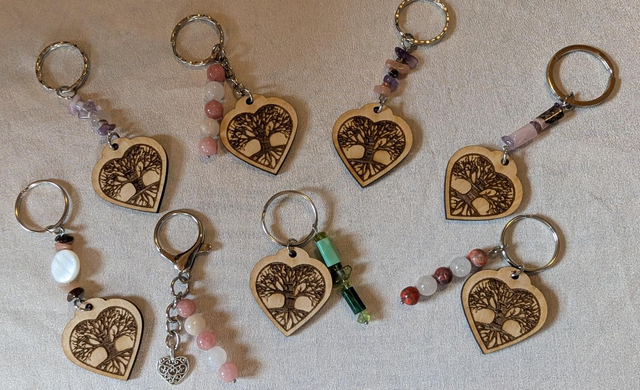 Porte clé femme (coeur gravure laser)différents modèles ...