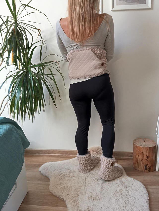 Ledvinový pás s kapsou, caffe/latte