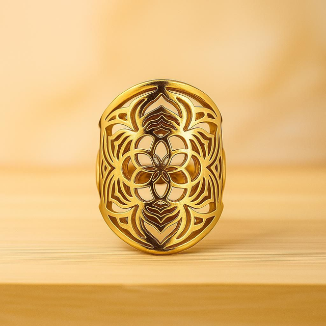 Bague Graine de Vie Doré 