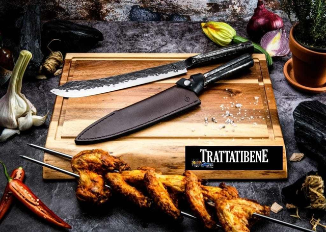 CUSTODIA per coltello in VERA PELLE