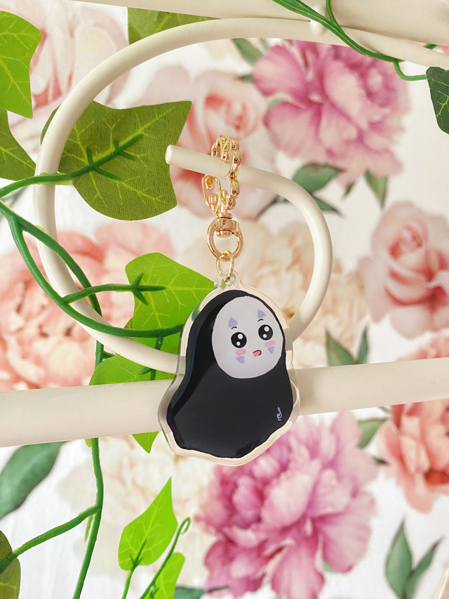 No face Kaonashi keychain 