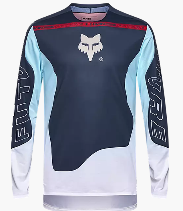 Maillot FOX à manches longues FLEXAIR ELEVATED jaune ou bleu