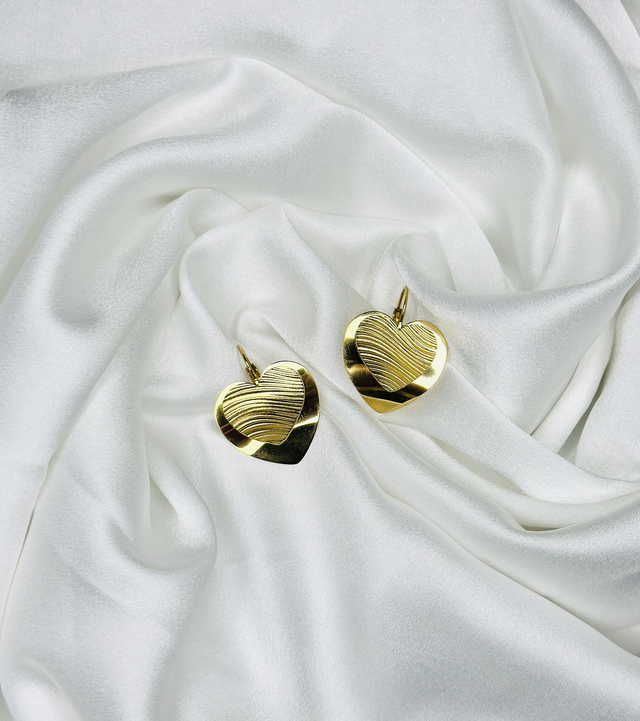 44-Boucles d'oreilles coeur 