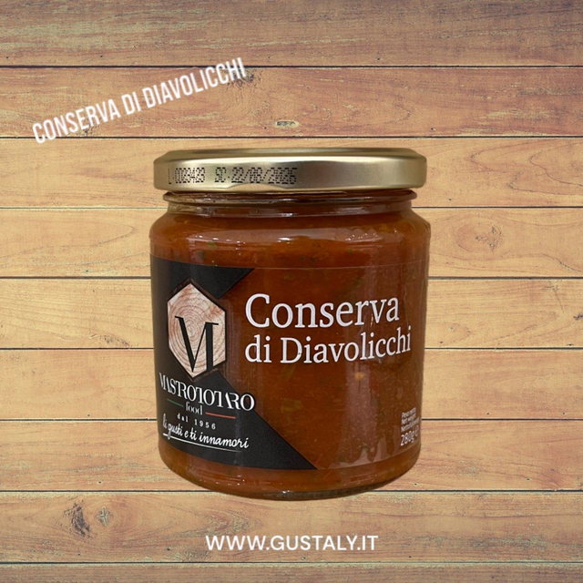 Conserva di diavolicchi - 280gr - Mastrototaro Food