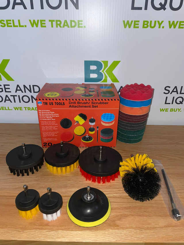 Drill Brush / Scrubber Attachment set 