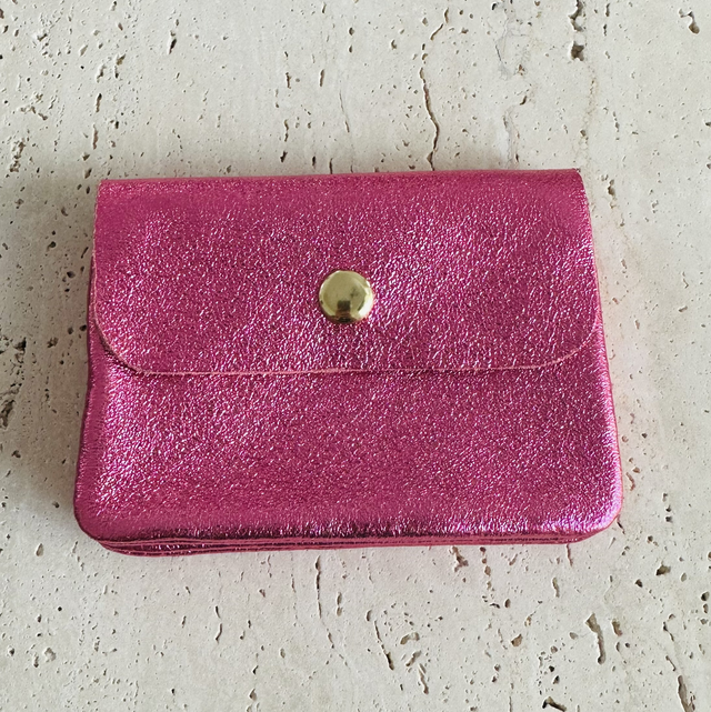 Portemonnee roze glitter 
