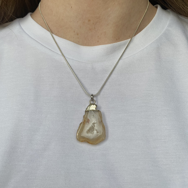 Geode Pendant Necklace