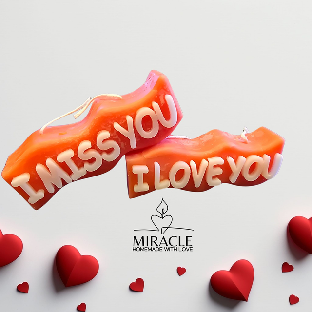 "I miss You" Candle