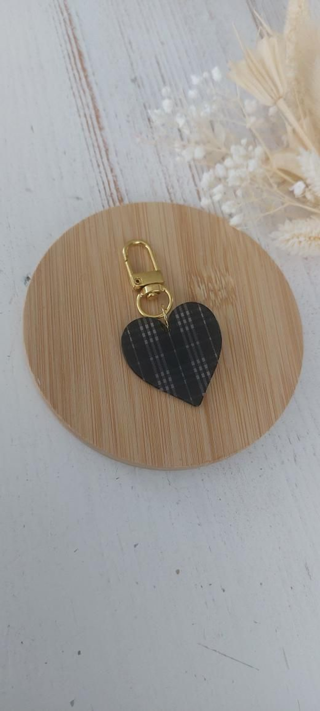 Gris-gris coeur à carreaux 