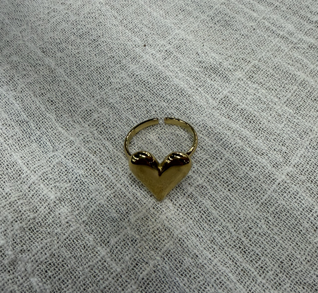 Ring hartje goud 