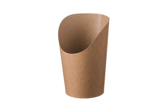 16oz Kraft Paper Slanted Cup – Stylish &amp; Functional (BTC094)