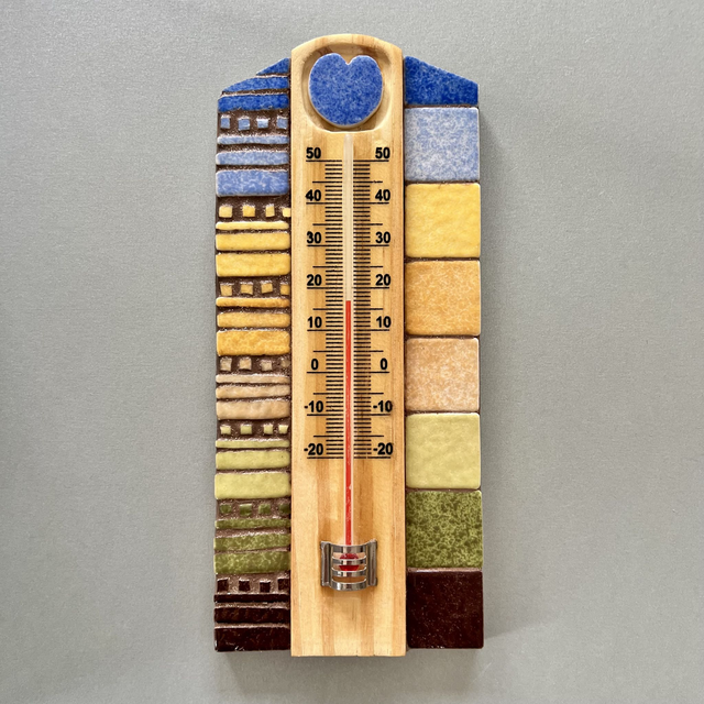 Mosaïque - Thermomètre d’ambiance - Intérieur/Extérieur (1)