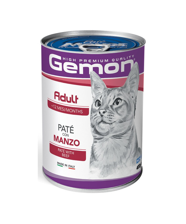 GEMON CAT PATE&#039; MANZO 400 GR