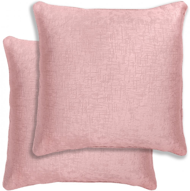 Enhanced Living Pair of Vogue Blush Cushion Covers - Cases Only 
