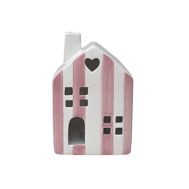 Déco Maison rayé rose