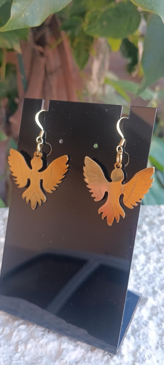 Boucles d'oreilles laiton Angel