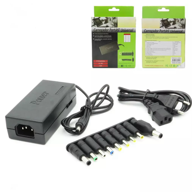 Fonte Carregador Universal Notebook Laptop Computador 120W