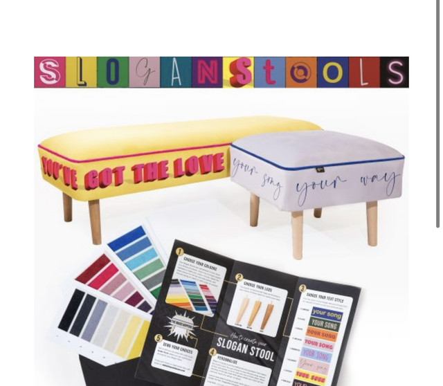 Slogan stool 