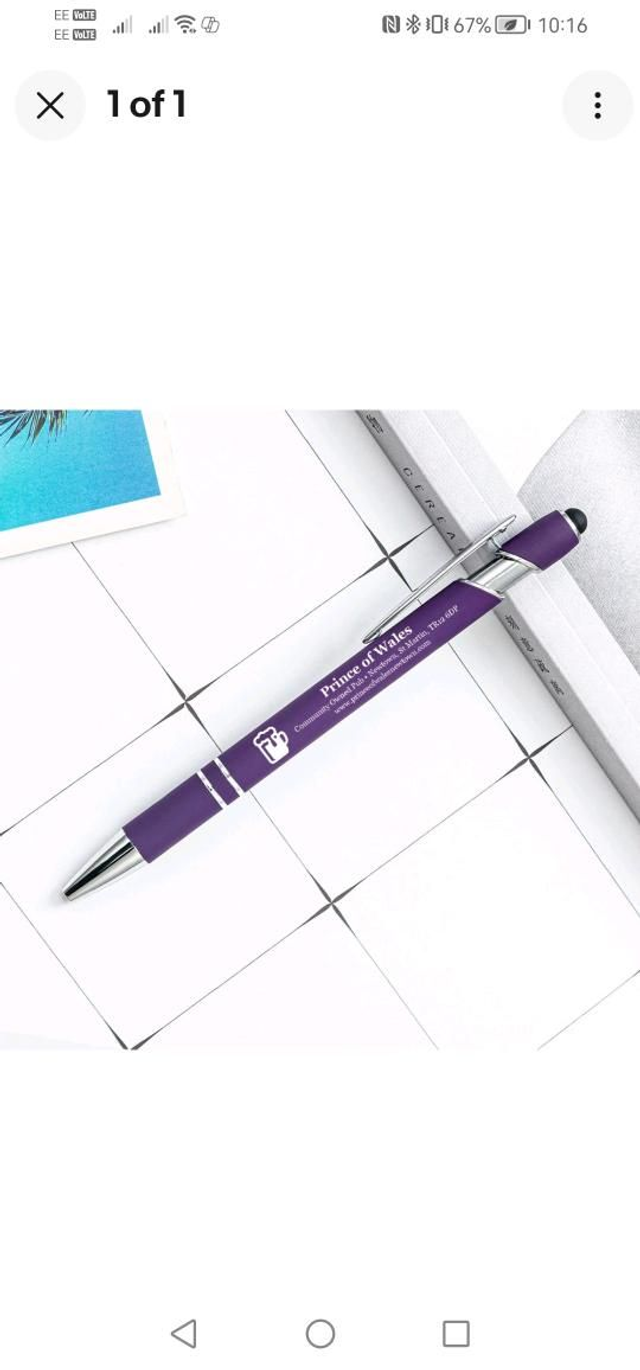 Prince of Wales Stylus Pen (Purple) 