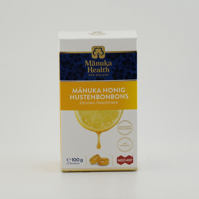Manuka Health - Hustenbonbons Zitronen-Geschmack - 100g / 22 Stk.