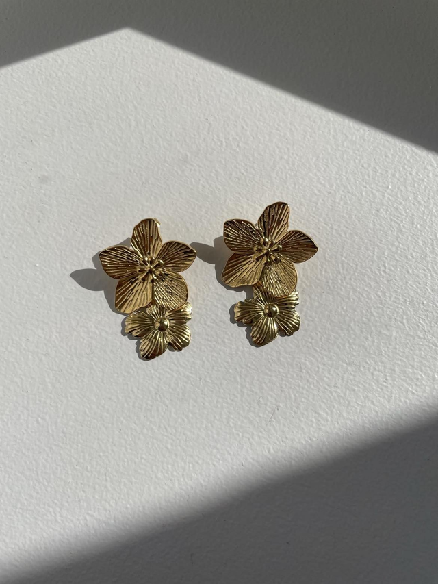 Florès boucles fleurs en acier inoxydables