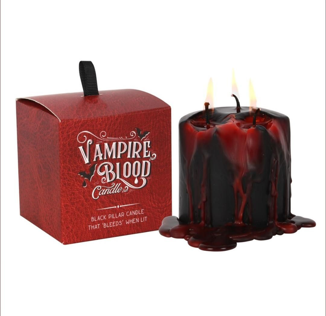 Small Vampire Blood Pillar Candle