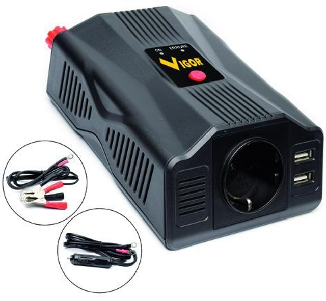 Inverter vigor da 12v-dc a 230v-ac 200w