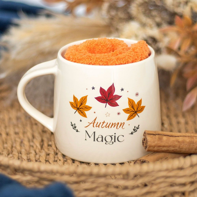 Sélection Automne - Ensemble tasse et chaussettes Magic
