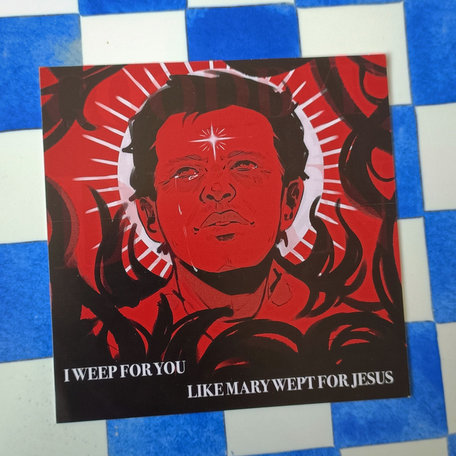 castiel holy mary - square print
