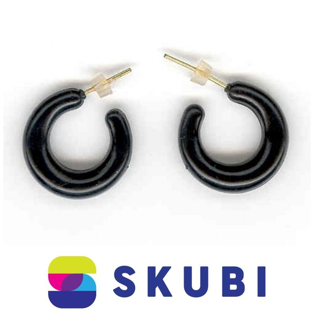 RETRO NÁUŠNICE PLASTOVÉ - KRUHY - 2.2 CM (č. 164)