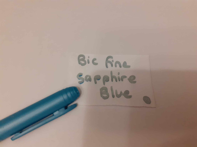 Zelebs in shed CHOOSE YOUR MARKER Bic Fine Metallic SAPPHIRE BLUE