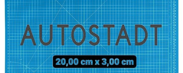 Autostadt 20x3cm