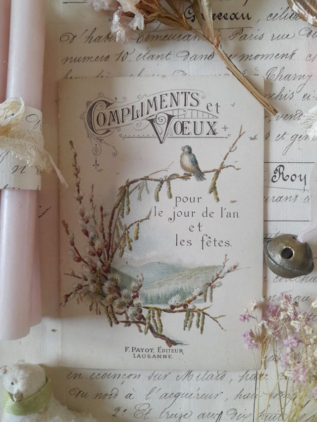 Petit livre ancien de Poésie et Voeux