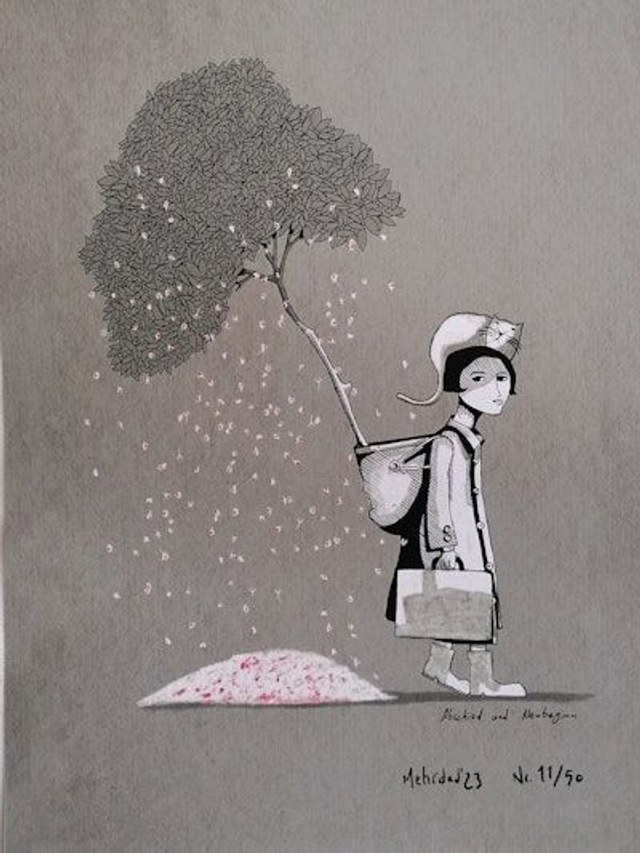 "ABSCHIED UND NEUBEGINN" - Mehrdad Zaeri -  Print A3