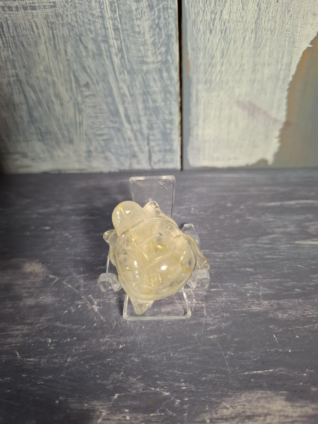 Rutilated Quartz Tortoise 