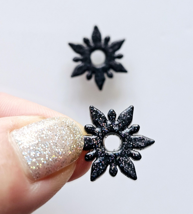 PAIRE PAMPILLES LULU noir mat