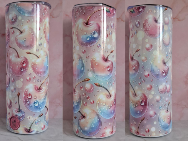 Gourde canette 3D cerise