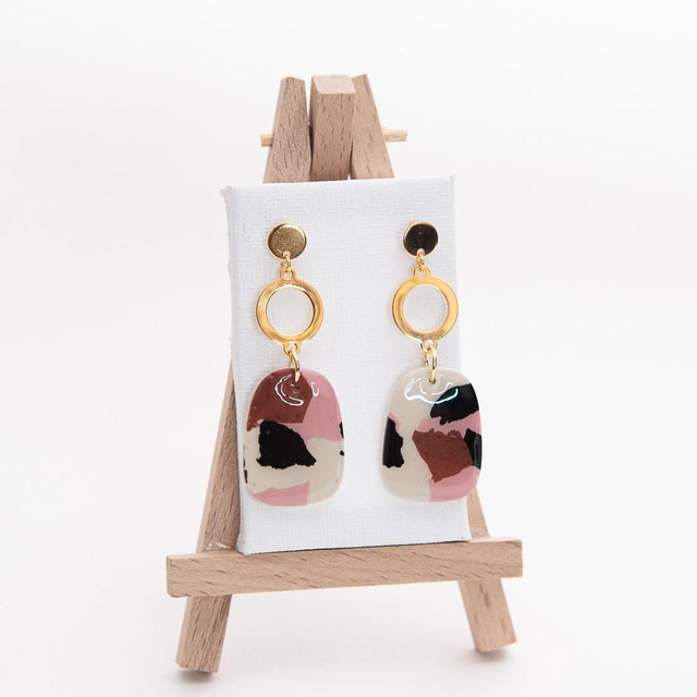 Pink Camo Round Trapeze 