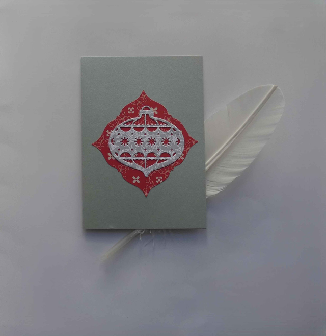 La carte à la boule de Noël