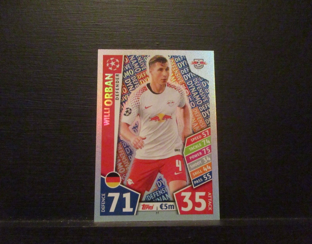 Willi Orban - UEFA Champions League Match Attax 2017/18 Original Trading Card #77