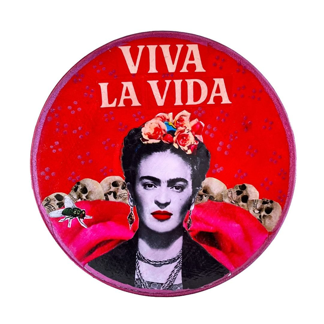 "Viva La Vida" Red Upcycled Trinket Dish - House of Frisson