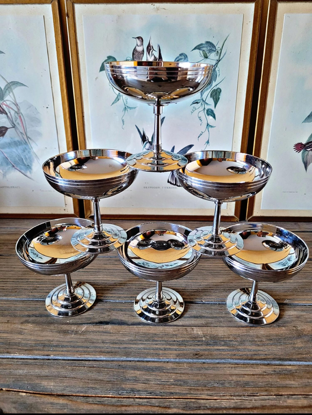 X Coupes Létang Rémy pour glace, dessert en inox 18/10 (lot de 6) 