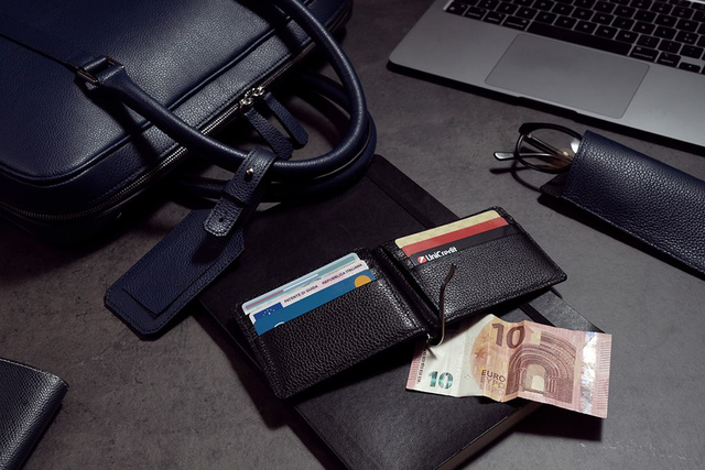 Portafoglio Fermasoldi | Nero - Mr. Trevis