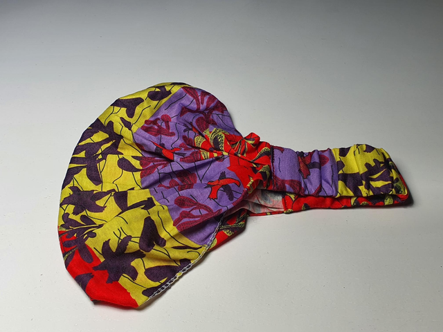 African print headband purple